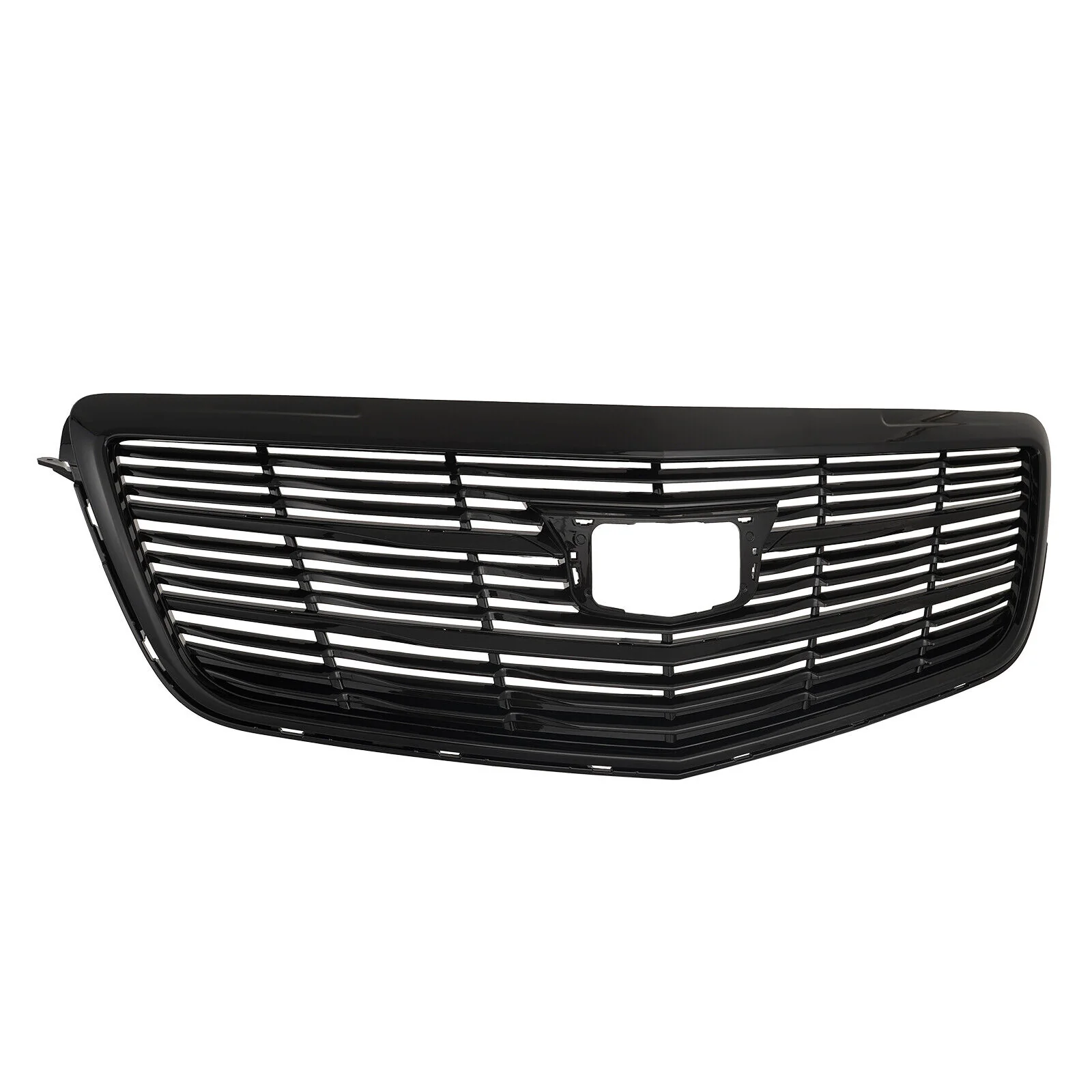For 2015-2019 Cadillac ATS Front Grille Upper Bumper Grill Gloss Black - Image 3