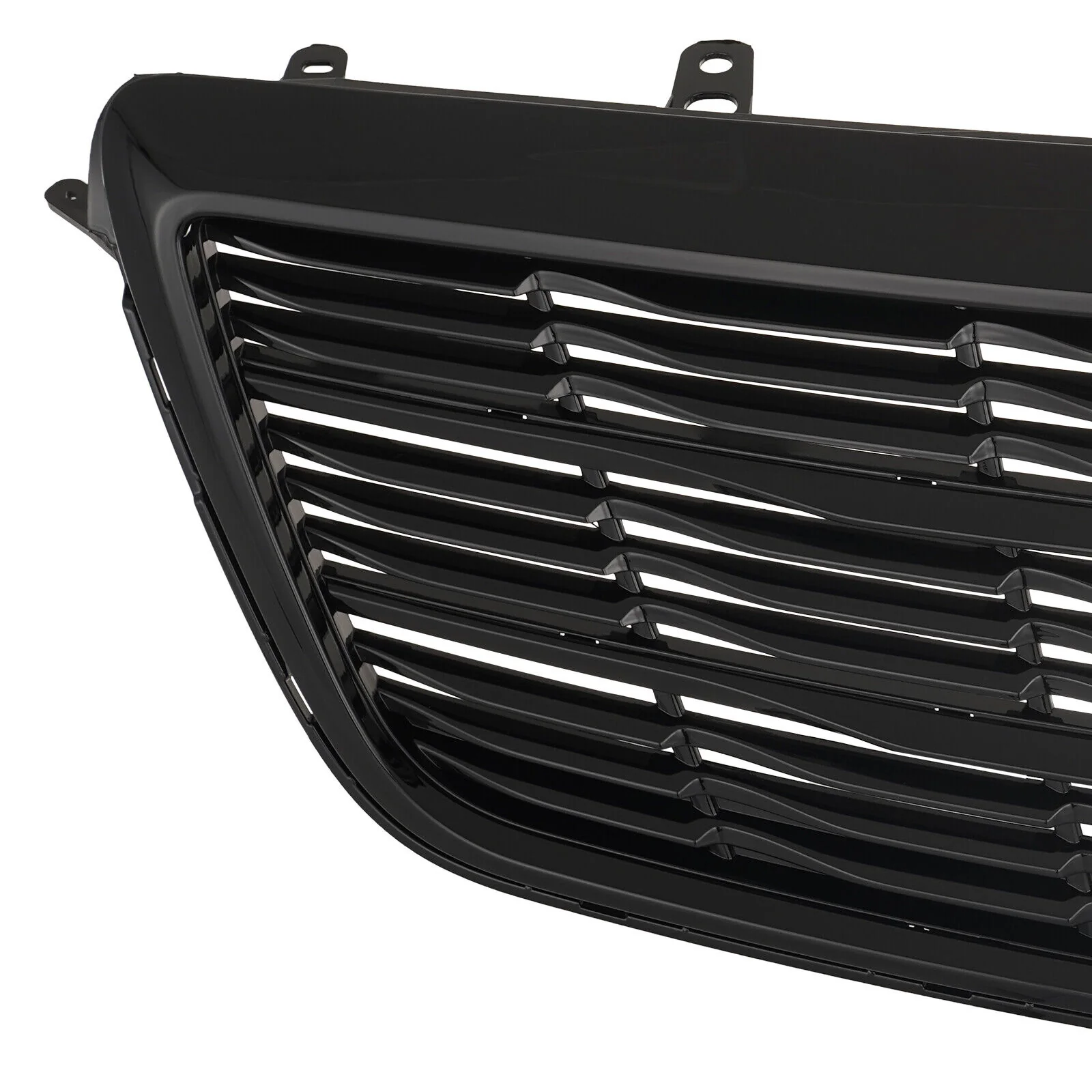 For 2015-2019 Cadillac ATS Front Grille Upper Bumper Grill Gloss Black - Image 5