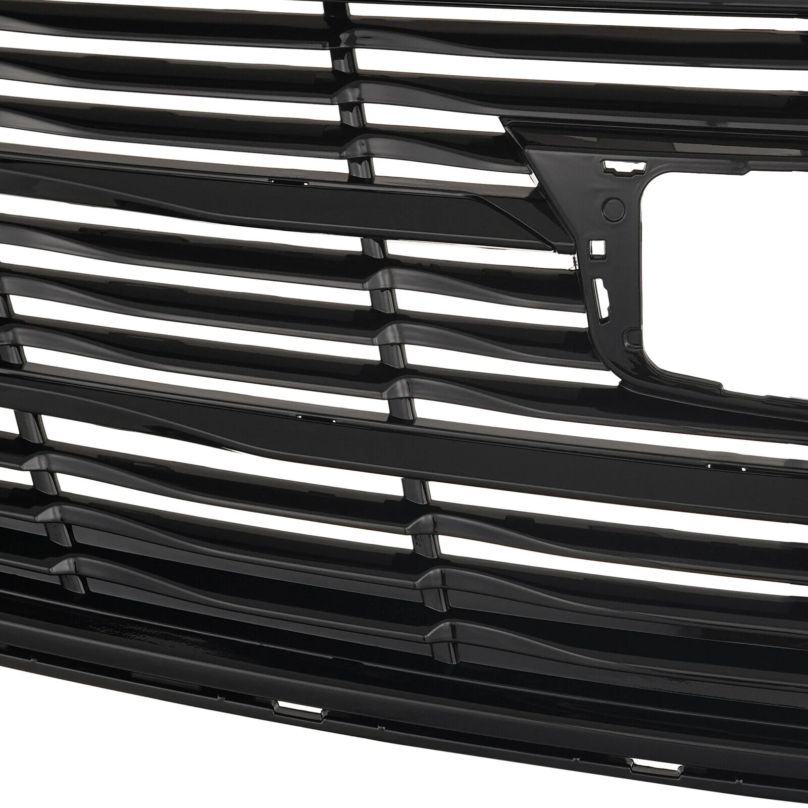 For 2015-2019 Cadillac ATS Front Grille Upper Bumper Grill Gloss Black - Image 6