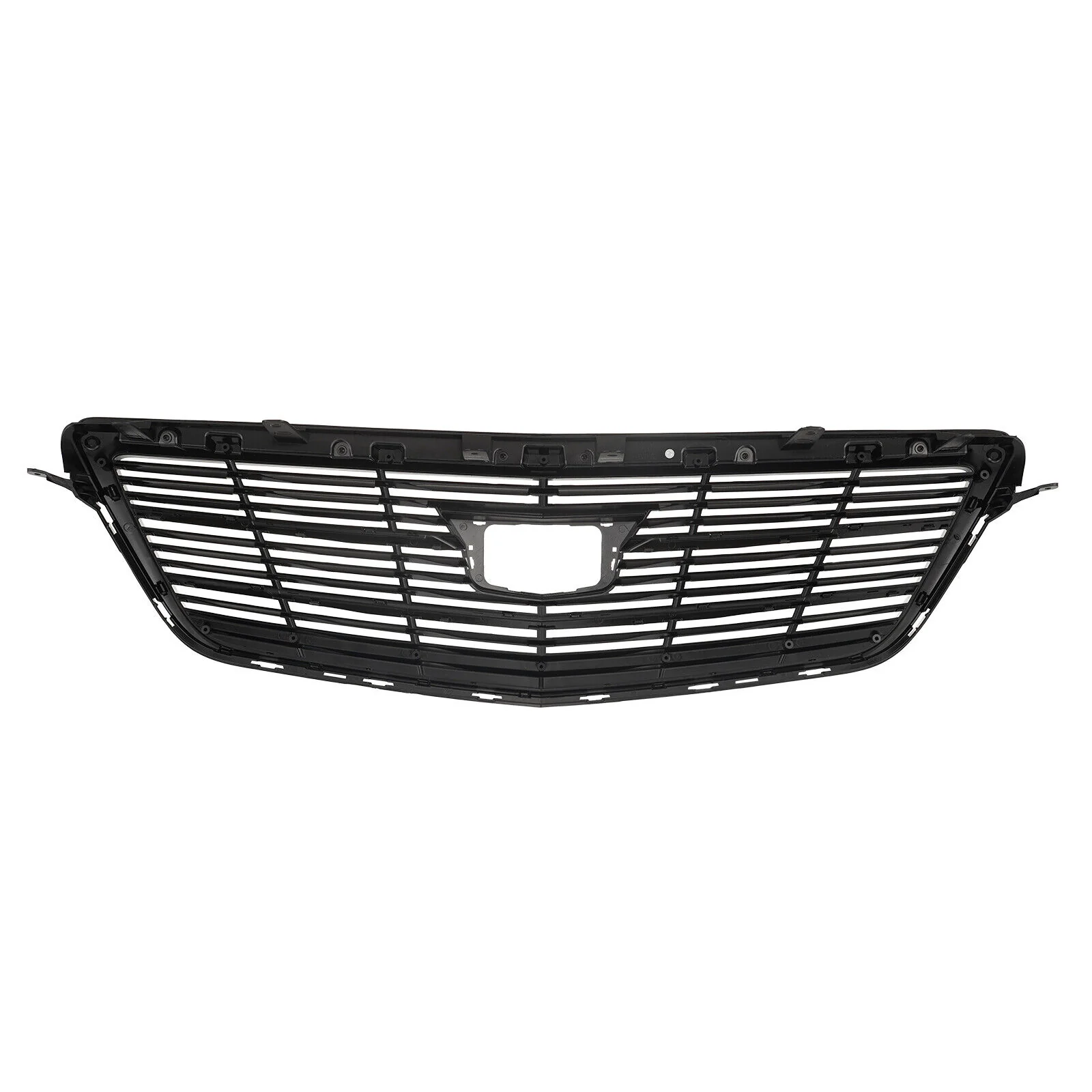For 2015-2019 Cadillac ATS Front Grille Upper Bumper Grill Gloss Black - Image 7