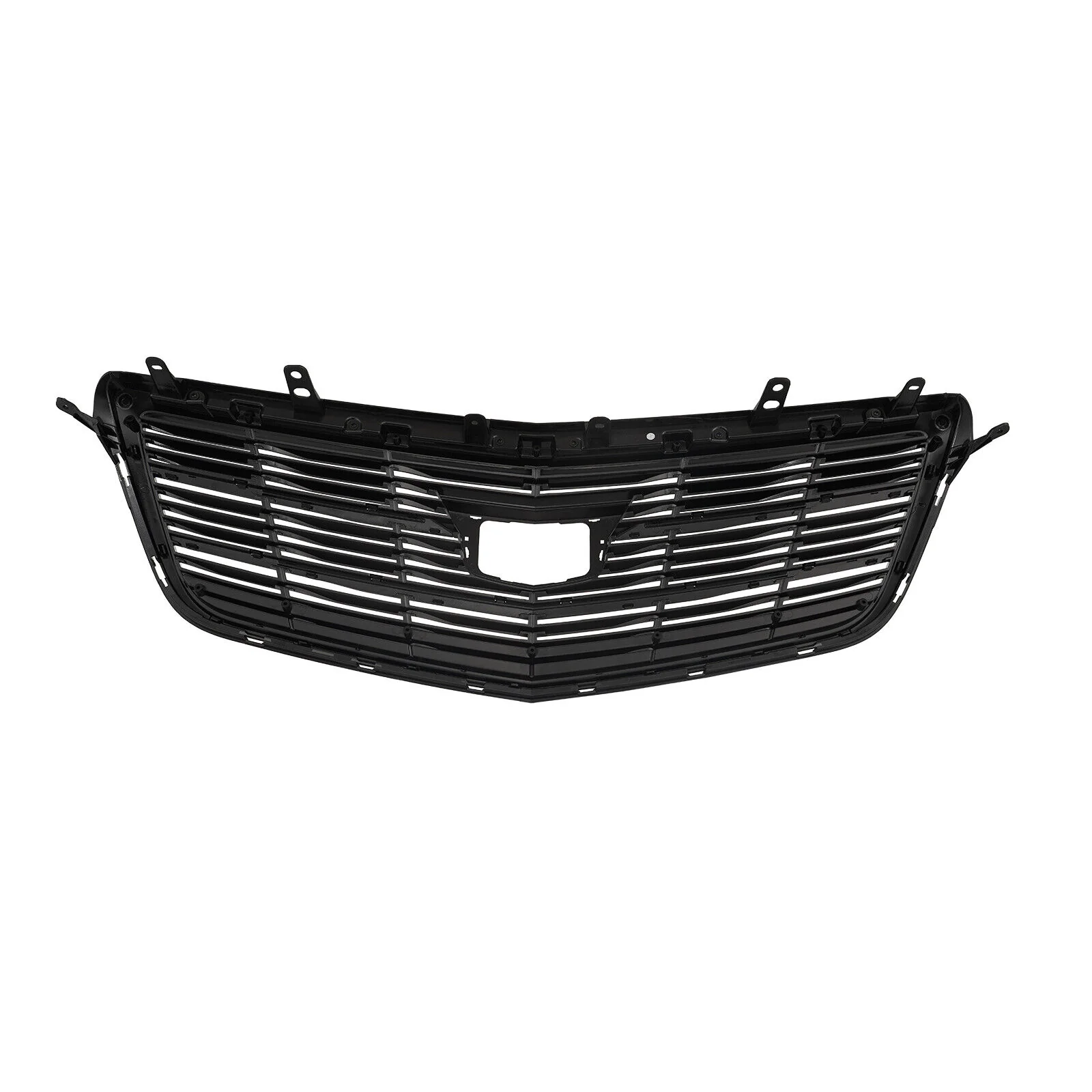 For 2015-2019 Cadillac ATS Front Grille Upper Bumper Grill Gloss Black - Image 8