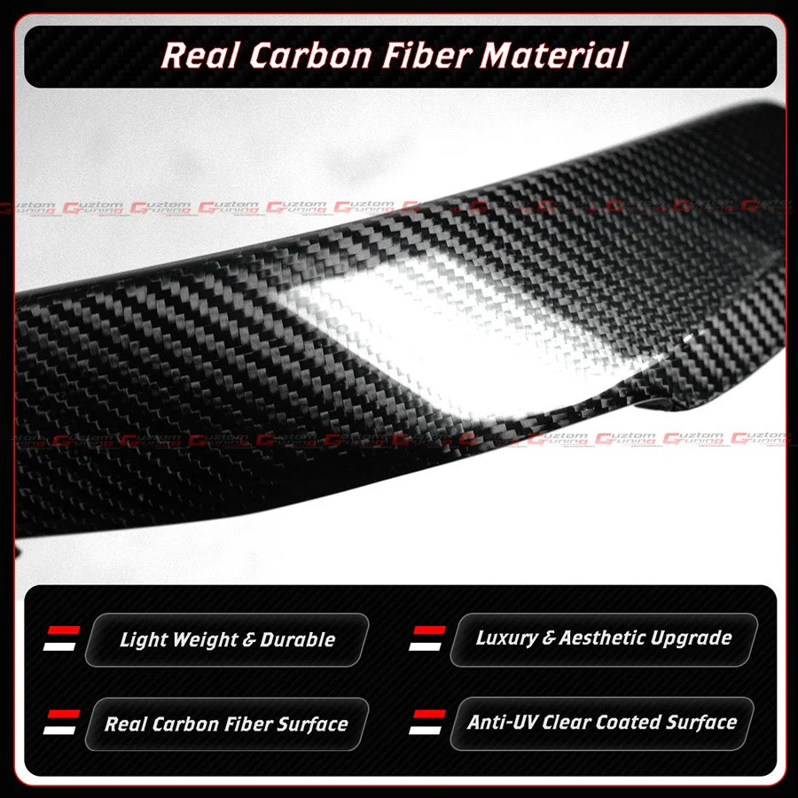 For 2015-2021 Benz W205 C63 AMG Carbon Fiber Front Bumper Air Duct Trim Replacement - Image 6