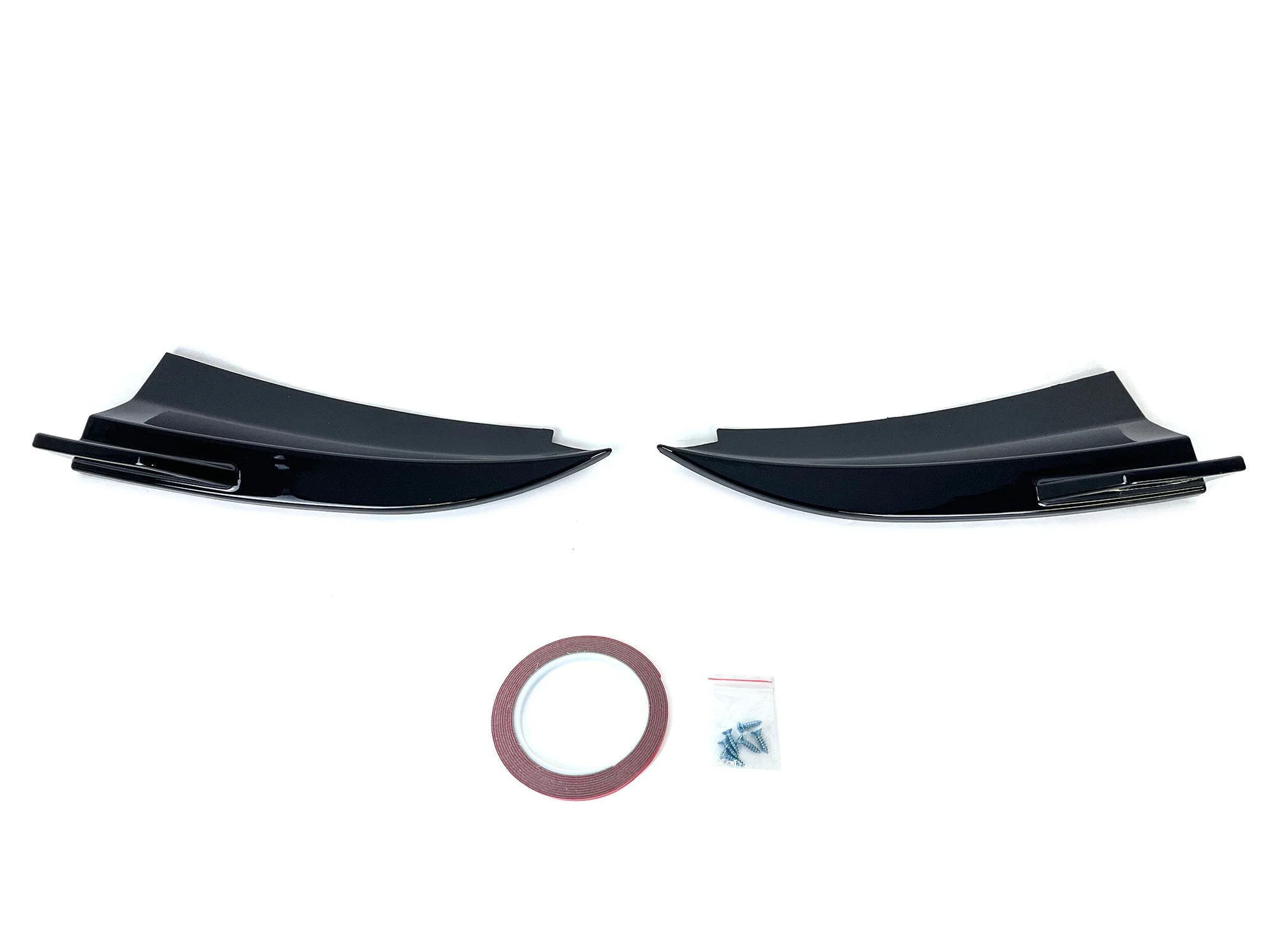 Gloss Black Rear Apron Side Splitter For Mercedes C W205 C205 Coupe 2015-2021 - Image 4
