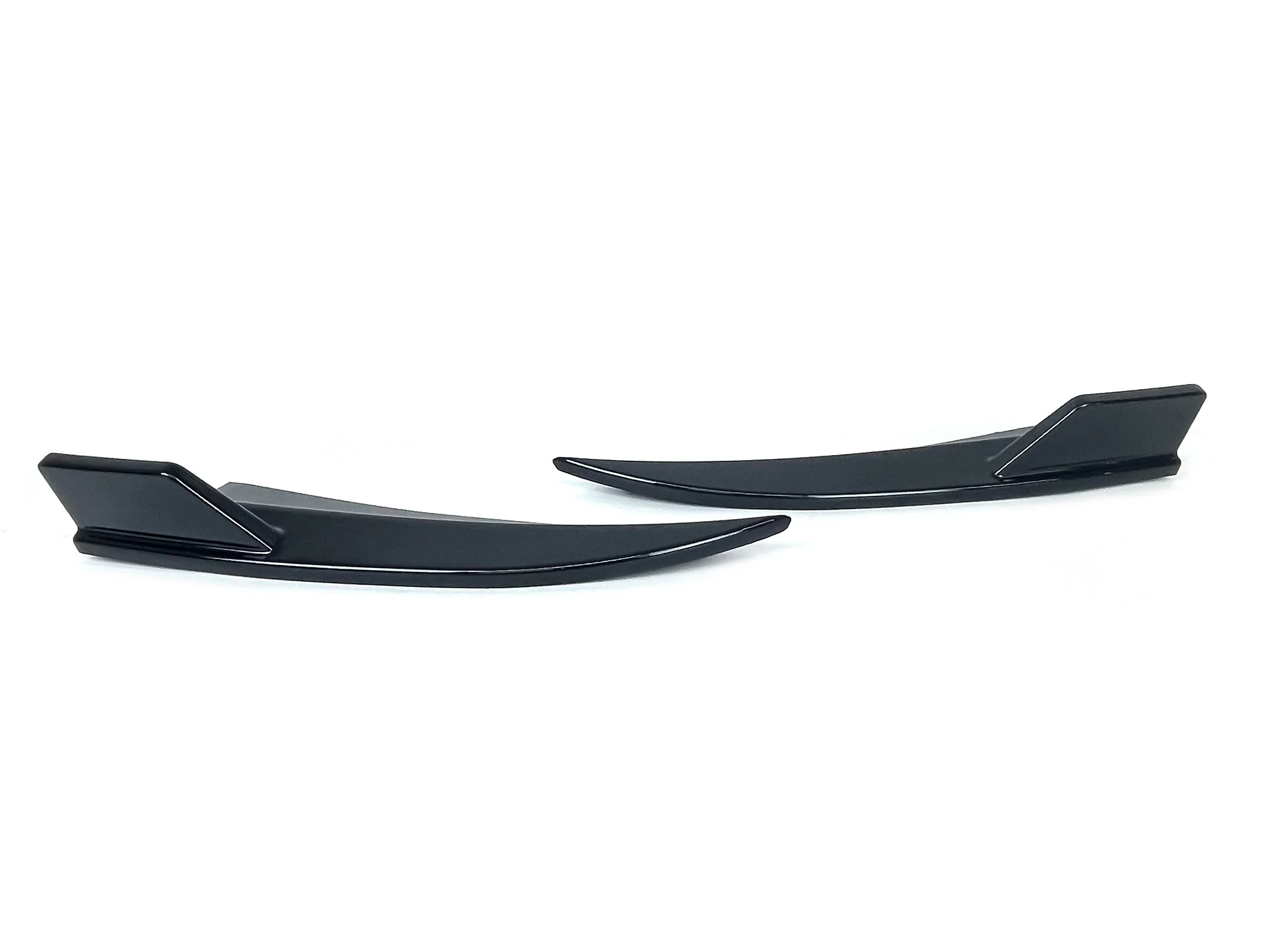 Gloss Black Rear Apron Side Splitter For Mercedes C W205 C205 Coupe 2015-2021 - Image 5