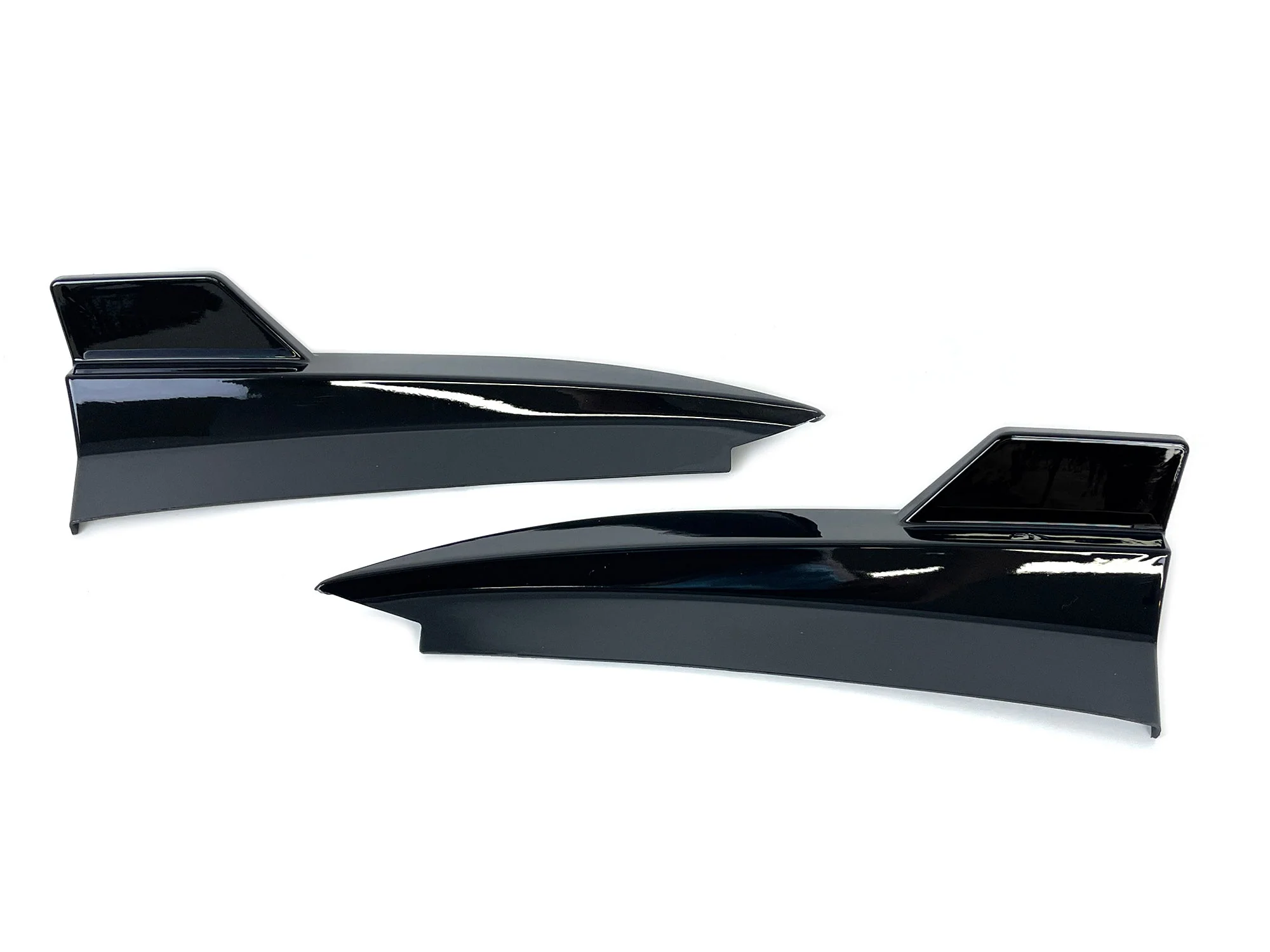 Gloss Black Rear Apron Side Splitter For Mercedes C W205 C205 Coupe 2015-2021 - Image 8