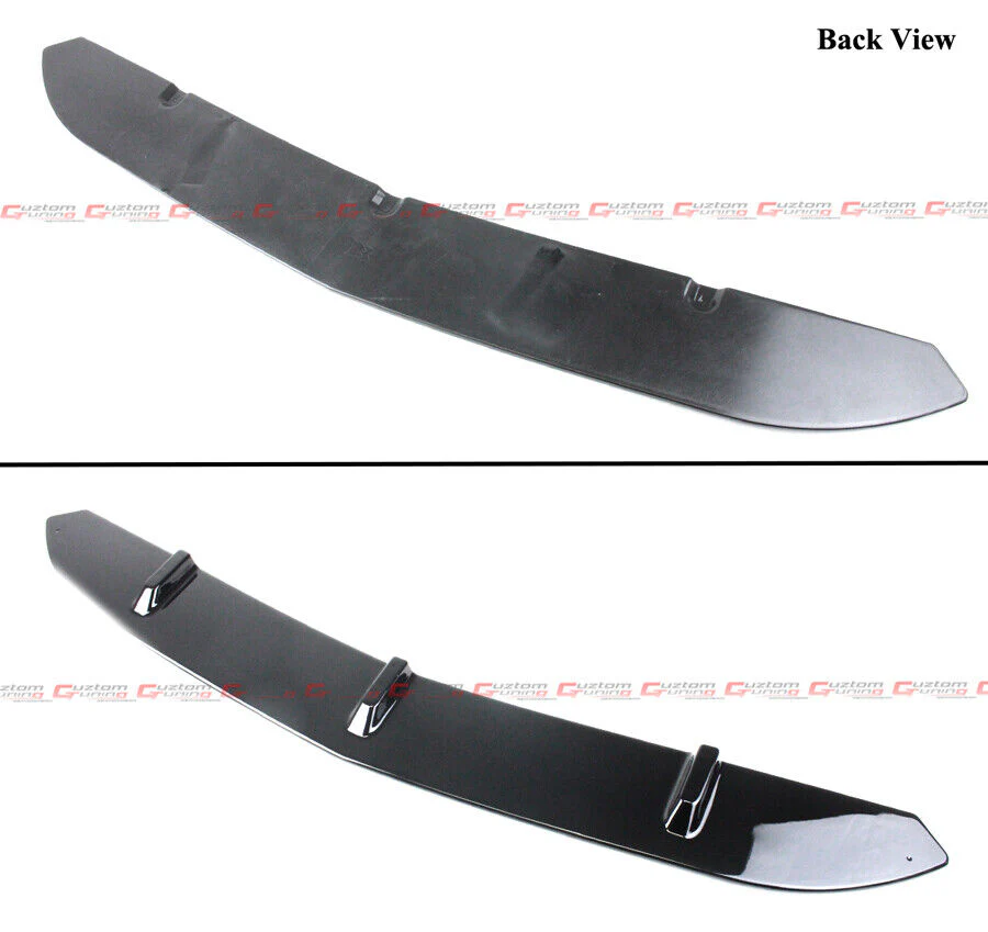 For 2015-2021 Mercedes W205 C-Class C63 AMG S Gloss Black Front Bumper Lip Splitter - Image 3