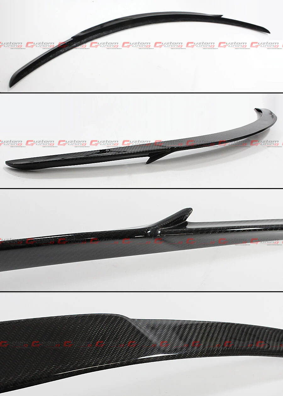 For 2015-2021 Mercedes W205 C300 C43 C63 Sedan Carbon Fiber Rear Trunk Spoiler Wing - Image 2