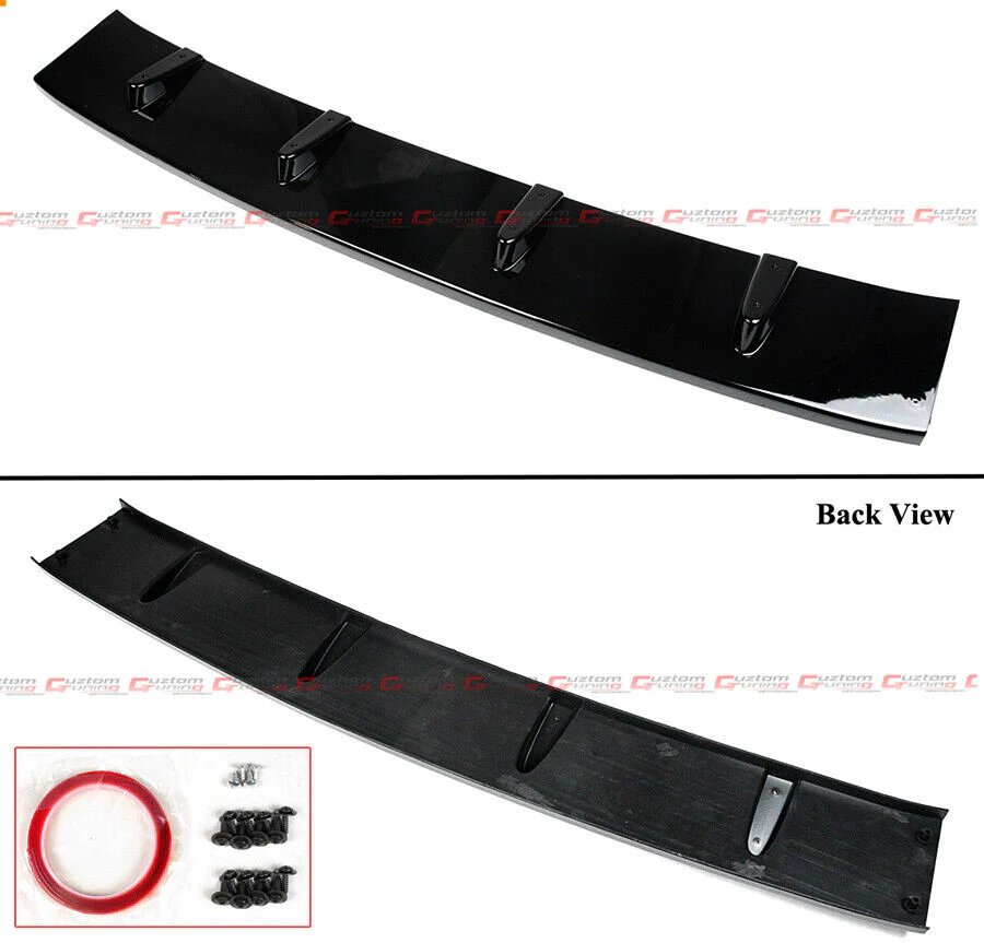 For 2015-2021 VW Golf R GTI MK7 MK7.5 Front Bumper Lip Splitter Gloss Black - Image 3