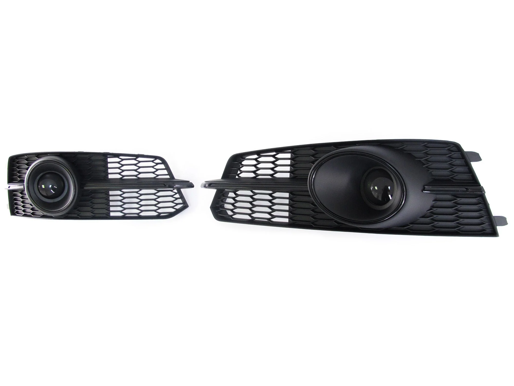 Pair L+R For Audi A6 C7 S-Line 2016-2018 Front Fog Light Grille Bezel w/ ACC Cover - Image 6