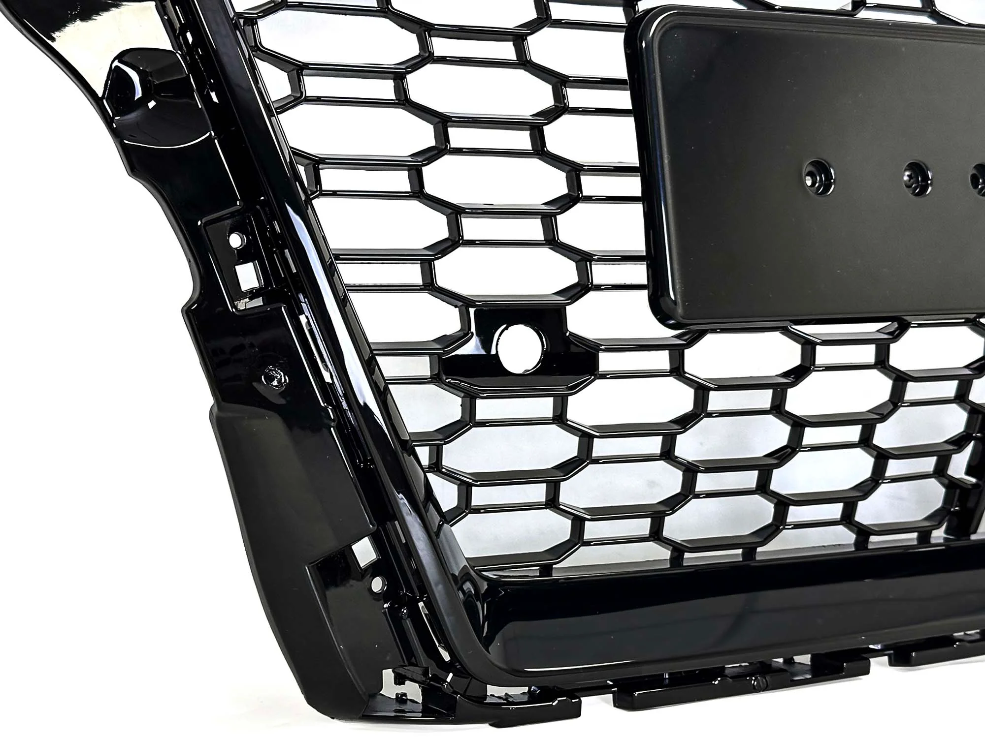 For 2017-2020 Audi A3 8V RS3 Style Front Honeycomb Mesh Grille Gloss Black W/ACC - Image 11