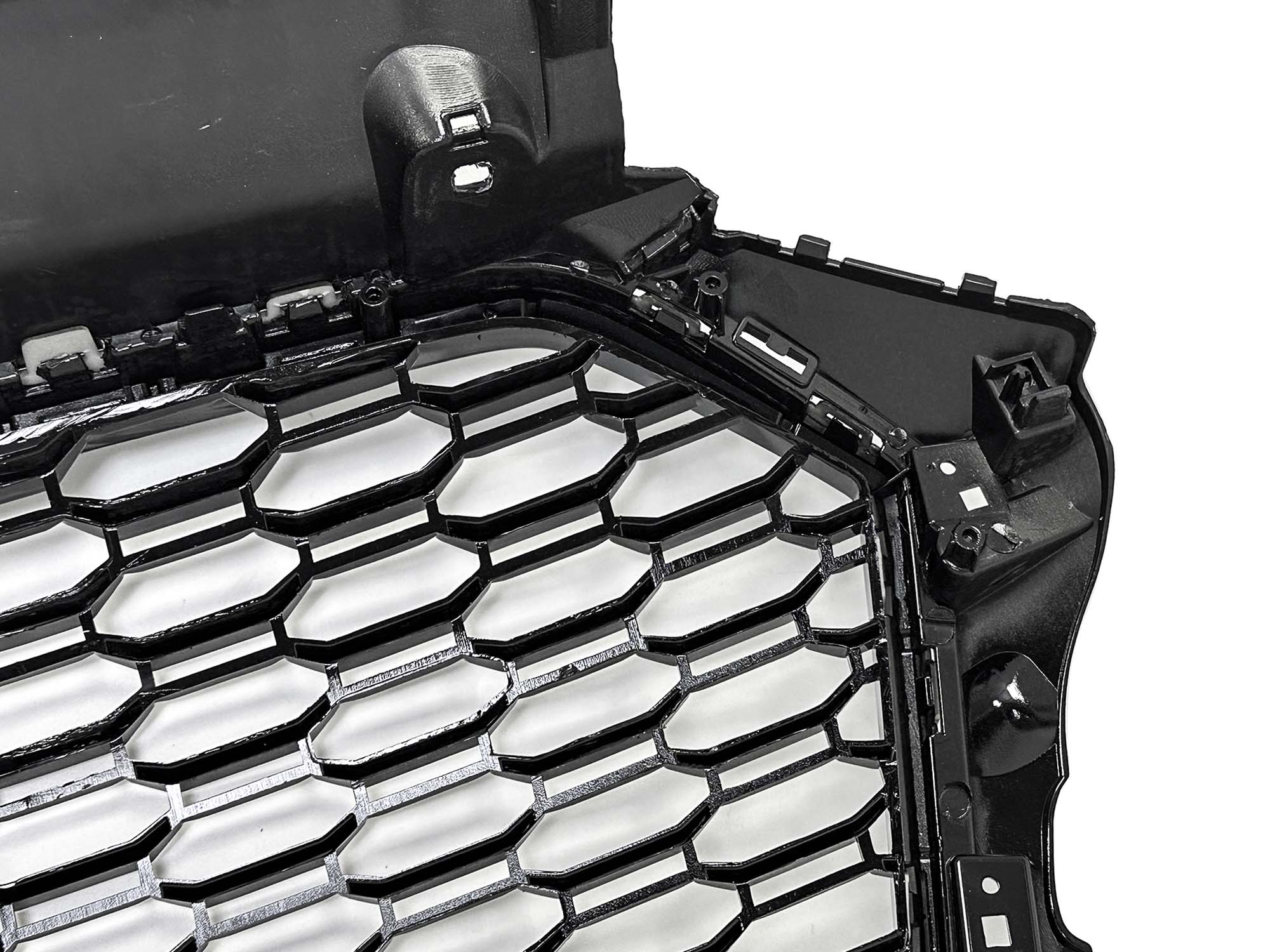 For 2017-2020 Audi A3 8V RS3 Style Front Honeycomb Mesh Grille Gloss Black W/ACC - Image 14