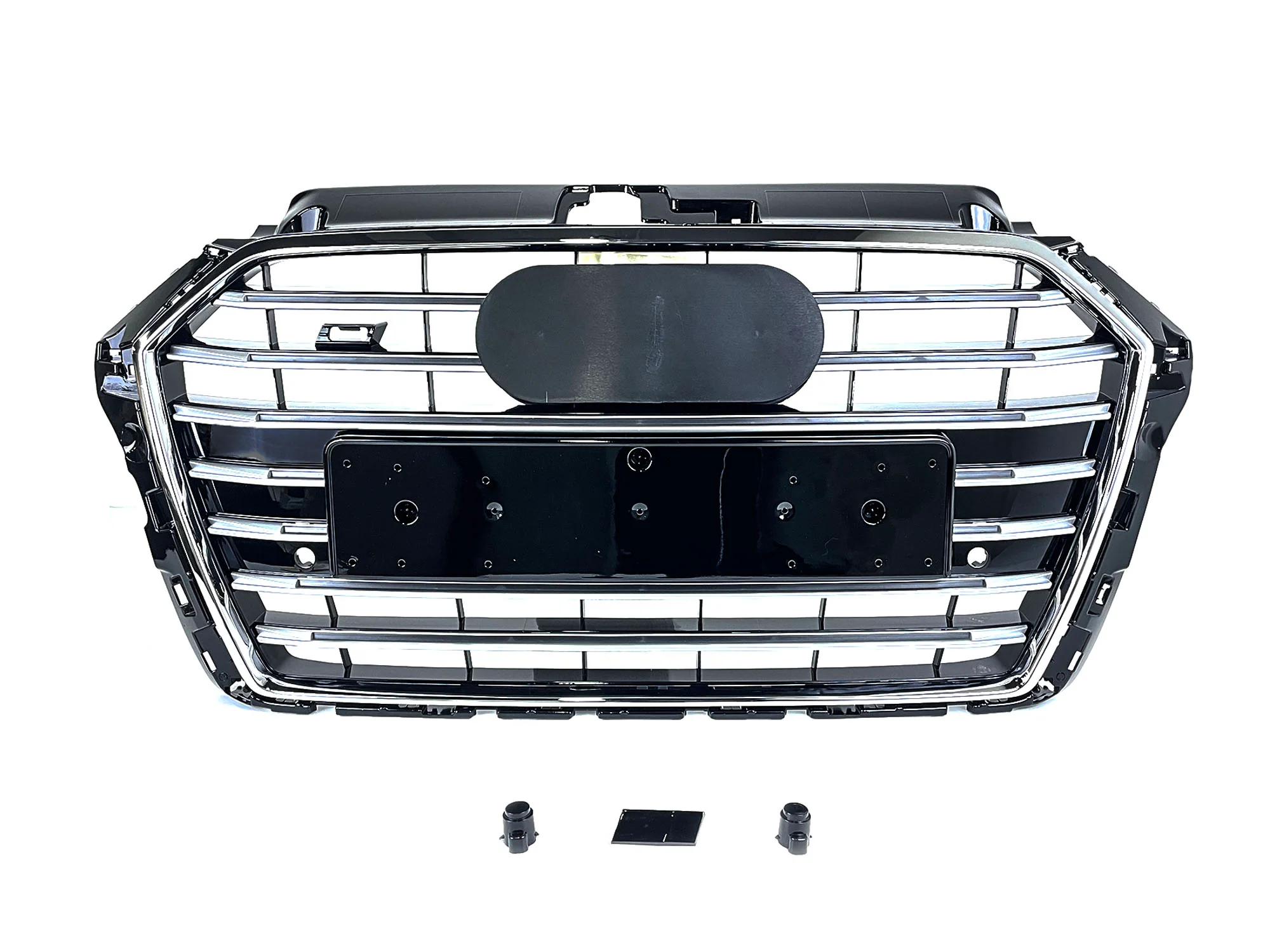 For 2017-2020 Audi A3 S3 8V Chrome Front Bumper Grille S3 Style - Image 4
