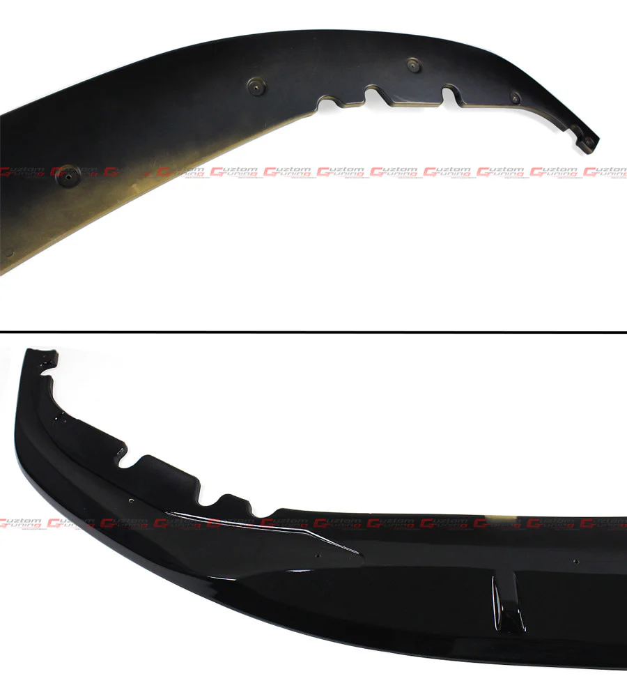 For 2017-2020 BMW G30 530i 540i M550i M Sport Bumper Glossy Black Front Lip Splitter Kit - Image 3