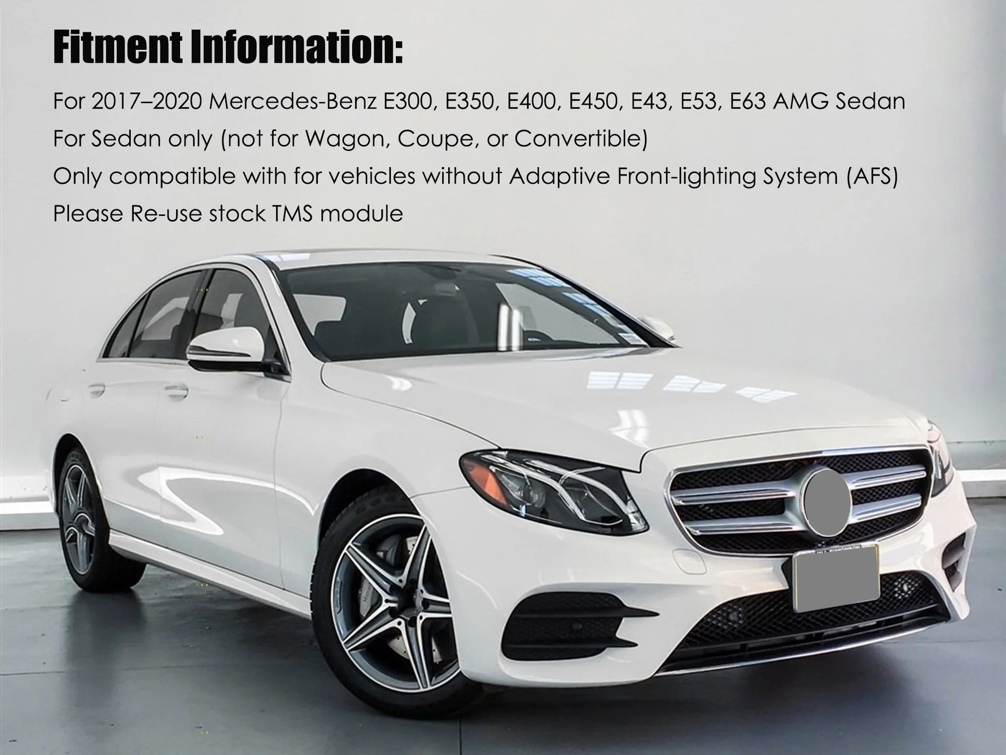 For 2017-2020 For Mercedes Benz E-Class W213 LED Headlight Right Passenger Side [RH] - Image 2