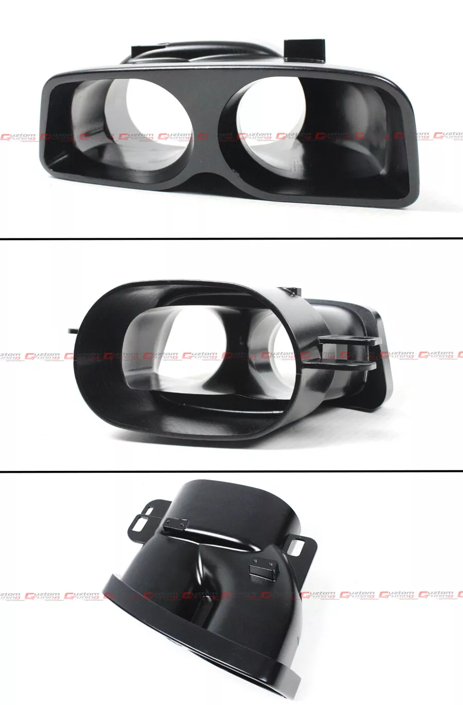 For 2017-2020 Mercedes Benz W213 E-class Red Led Bumper Diffuser + Black Exhaust Tips - Image 4