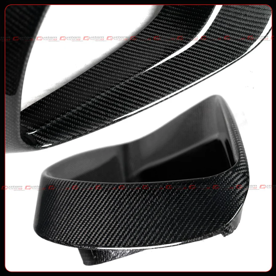 For 2017-2020 Mercedes W213 E63 E63S AMG Real Carbon Fiber Front Bumper Air Duct Trim - Image 4