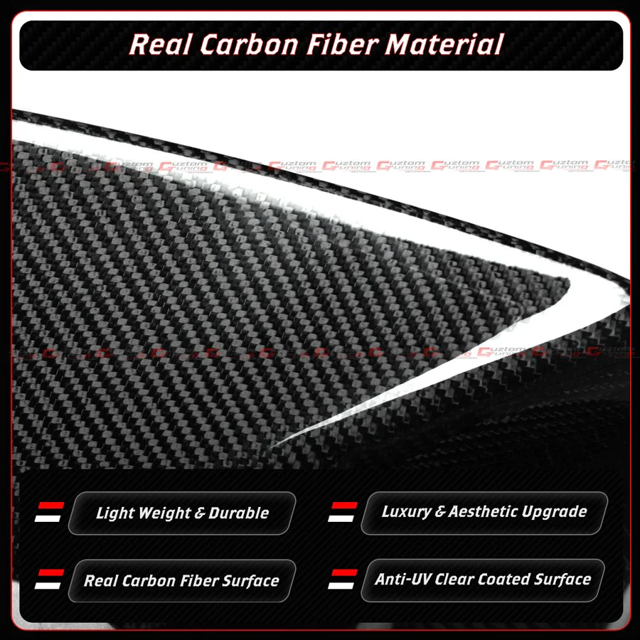 For 2017-2020 Mercedes W213 E63 E63S AMG Real Carbon Fiber Front Bumper Air Duct Trim - Image 5