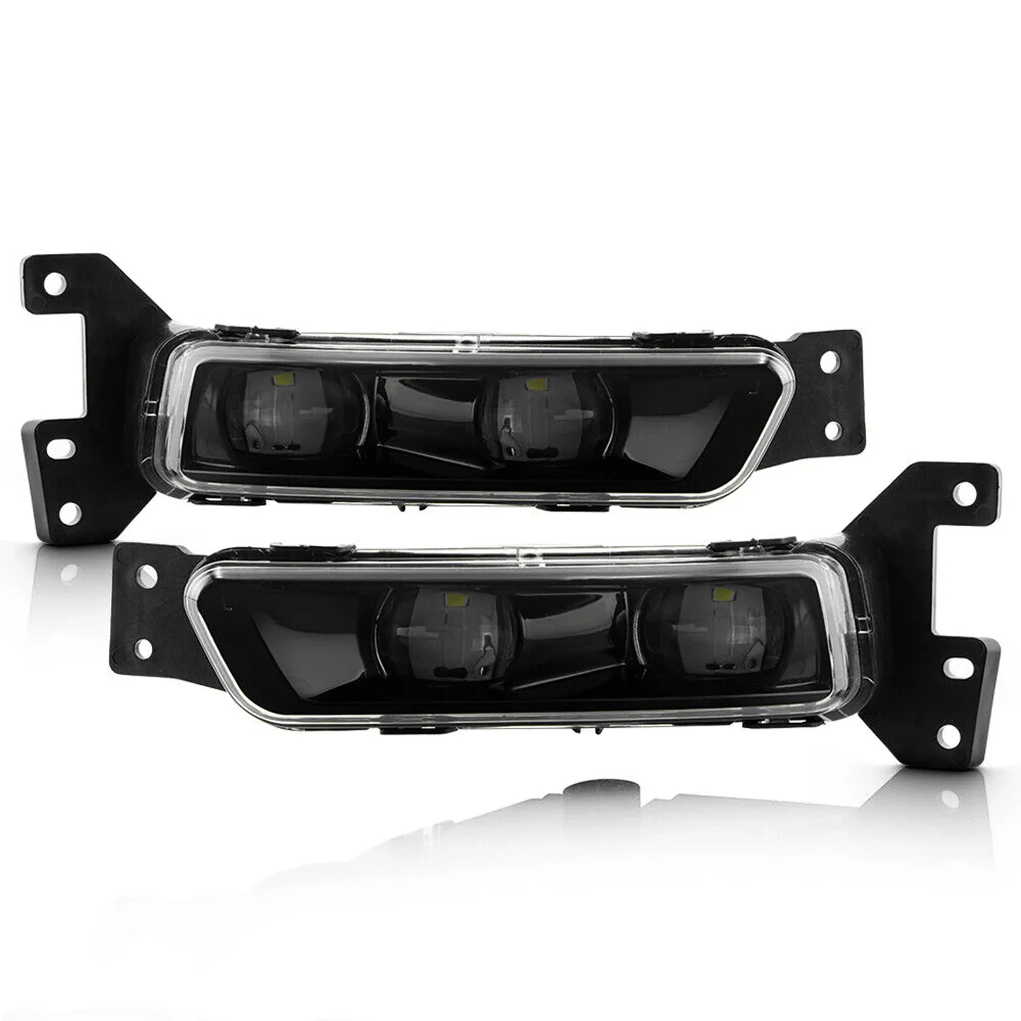For 2017-2021 Jeep Grand Cherokee SRT LED Bumper Fog Lights Lamps Set Left+Right - Image 3