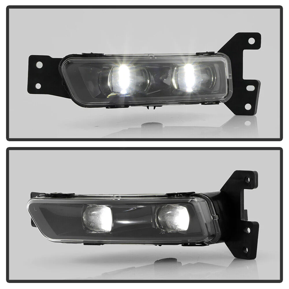 For 2017-2021 Jeep Grand Cherokee SRT LED Bumper Fog Lights Lamps Set Left+Right - Image 6