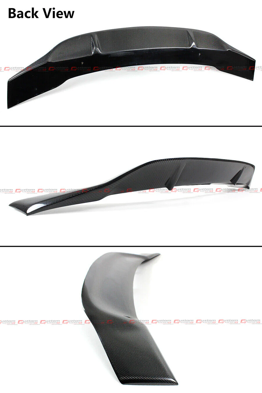 FOR 2017-2024 AUDI A4 S4 B9 HIGHKICK DUCKBILL RT STYLE CARBON FIBER TRUNK SPOILER - Image 2