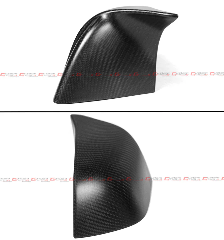 For 2017-2025 Tesla Model 3 Direct Add-On Dry Matt Carbon Fiber M Style Side Mirror Covers Caps - Image 4