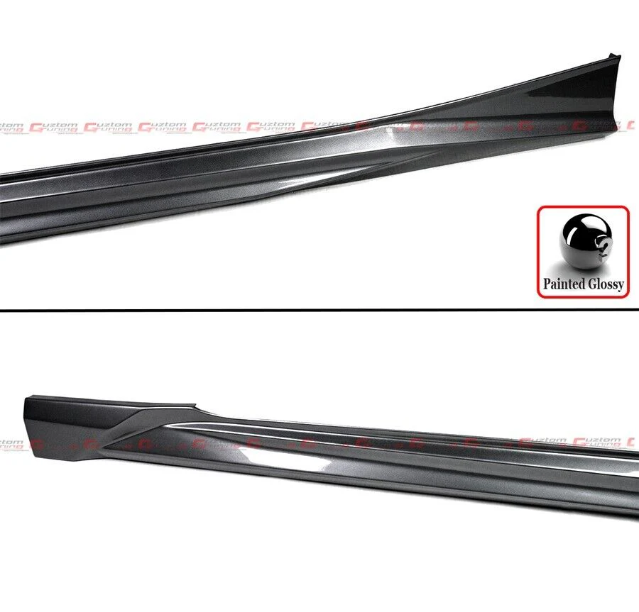For 2018-2022 Honda Accord ACR Modern Steel Metallic Add On Side Skirt Extensions - Image 3