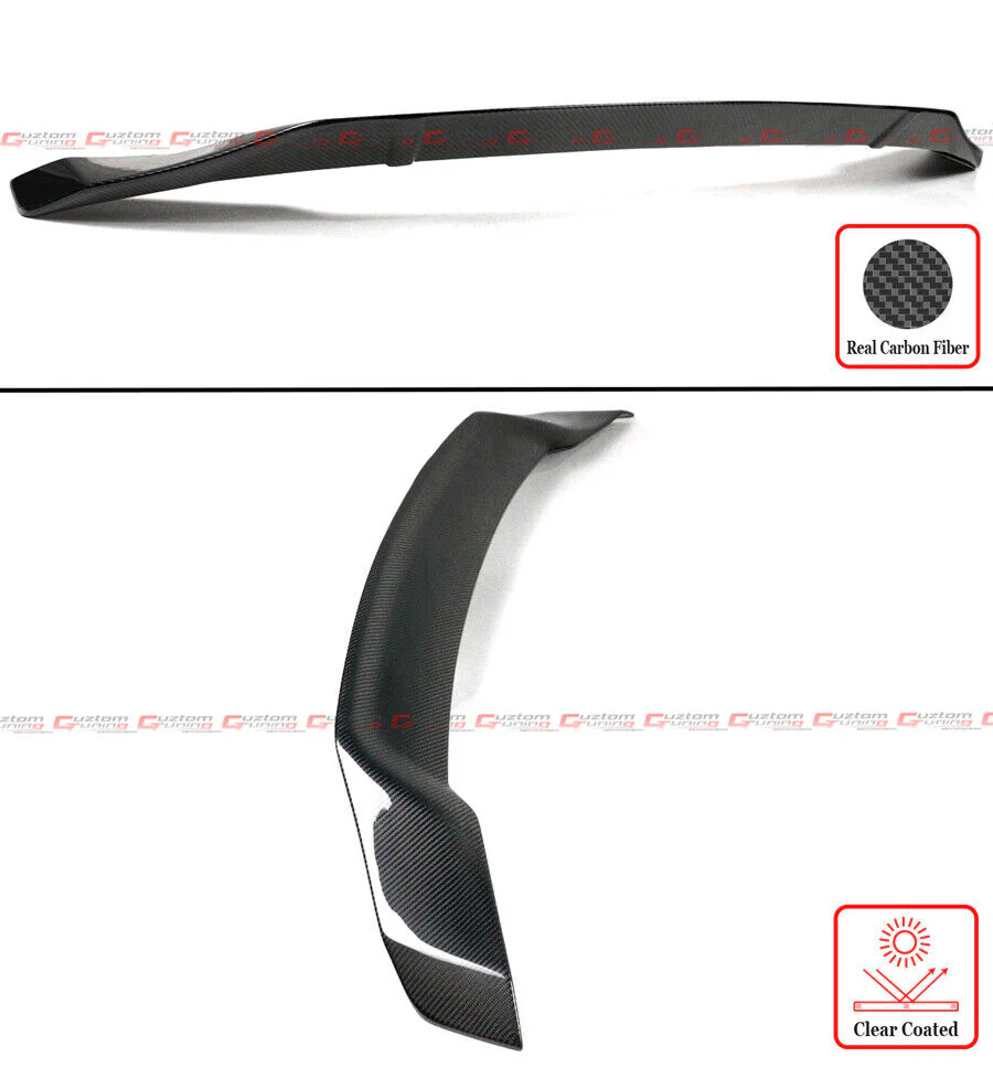 For 2018-2022 Honda Accord R-Style Real Carbon Fiber Rear Trunk Highkick Spoiler Wing - Image 3