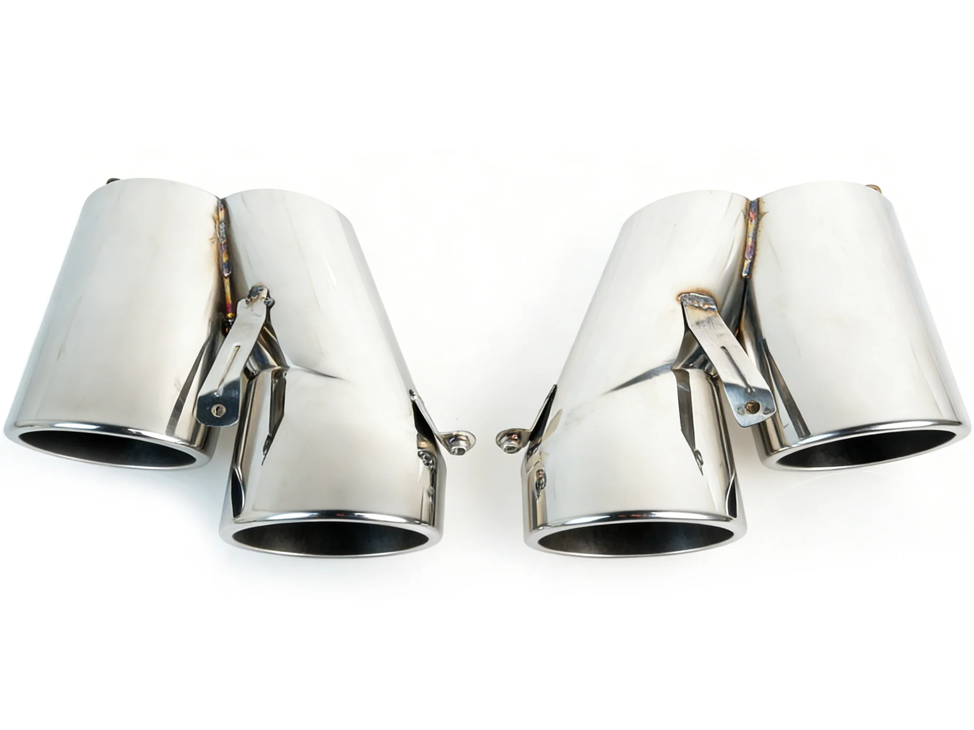 For 2018-2022 Honda Accord Sport/EX-L/Touring Quad Exhaust Muffler Tips Chrome - Image 5
