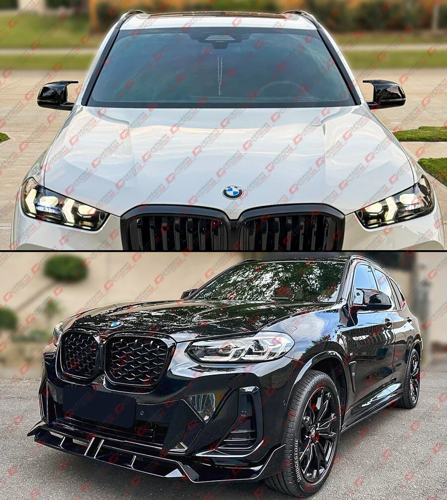 For 2018-2025 BMW G05 X5 X6 X3 X4 X7 M Style Gloss Black Mirror Cover Caps Overlay - Image 8