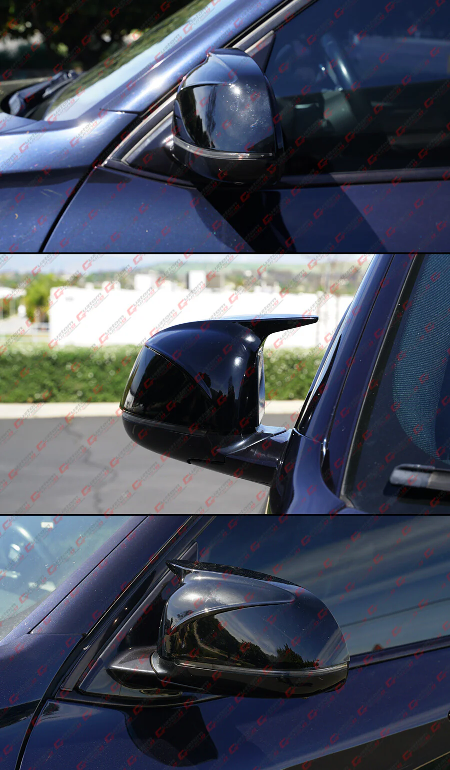 For 2018-2025 BMW G05 X5 X6 X3 X4 X7 M Style Gloss Black Mirror Cover Caps Overlay - Image 9