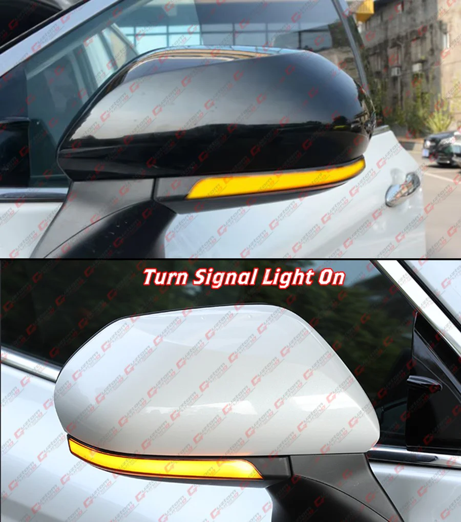 For 2018-2026 Toyota Camry Side Mirror Smoke LED Sequential Turn Signal Light Lamp - Image 5