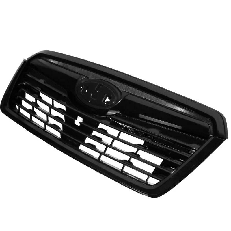 Glossy Black Front Upper Grille Grille & DRL Turn Signal Fog Lights for Subaru Forester 2019-2021 - Image 5
