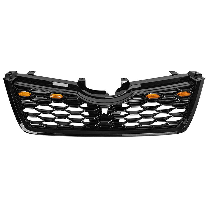 Black Front Bumper Grill Honeycomb Grille w/Light for Subaru Forester 2019-2021 - Image 5