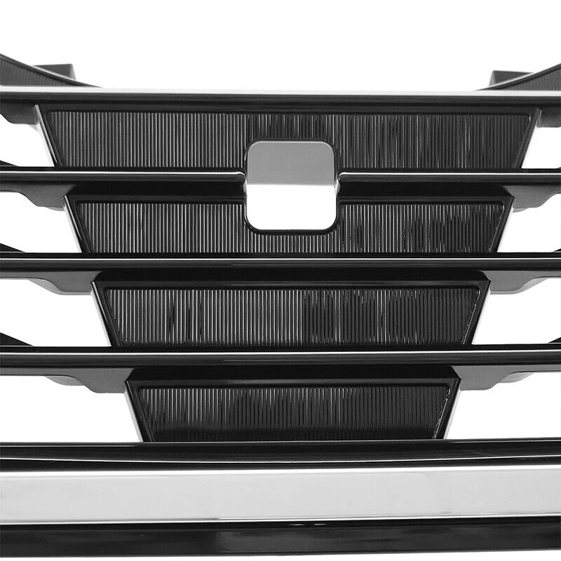 Front Upper Grille Grill Set w/Chrome Tirm for Subaru Forester 2019-2021 - Image 8