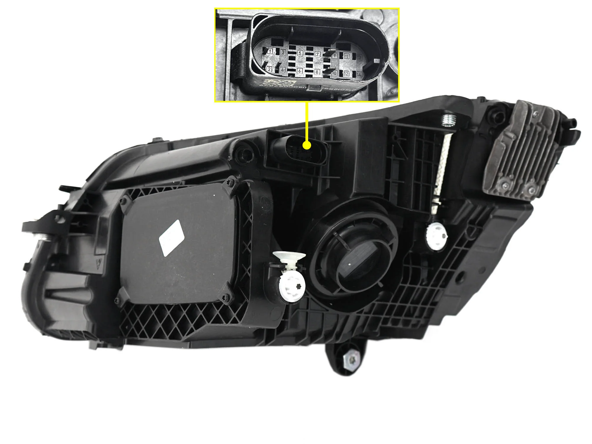 Passenger For 2019-2021 Mercedes-Benz W205 C-Class C200 C300 C43 C63 RH Right Pass Headlight LED 5-Pins - Image 11