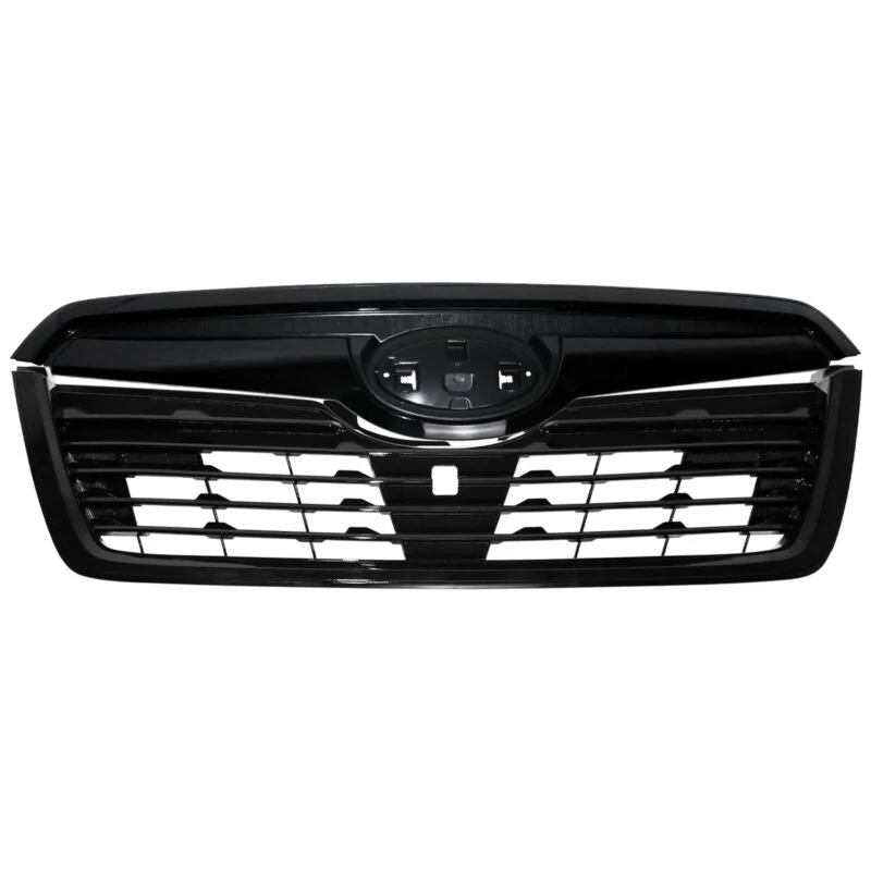 Glossy Black Front Upper Grille Grill Assembly for Subaru Forester 2019-2021 - Image 2