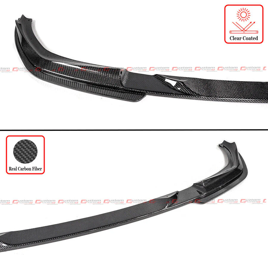 For 2019-2022 BMW G20 M340i 330i 3D Style Real Carbon Fiber Front Bunmper Lip Splitter - Image 3