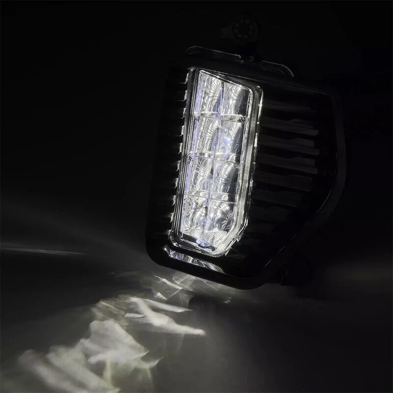 For 2019-2022 GMC Sierra 1500 Denali AT4 Fog Lights Lamp LED W/Black Bezels - Image 2