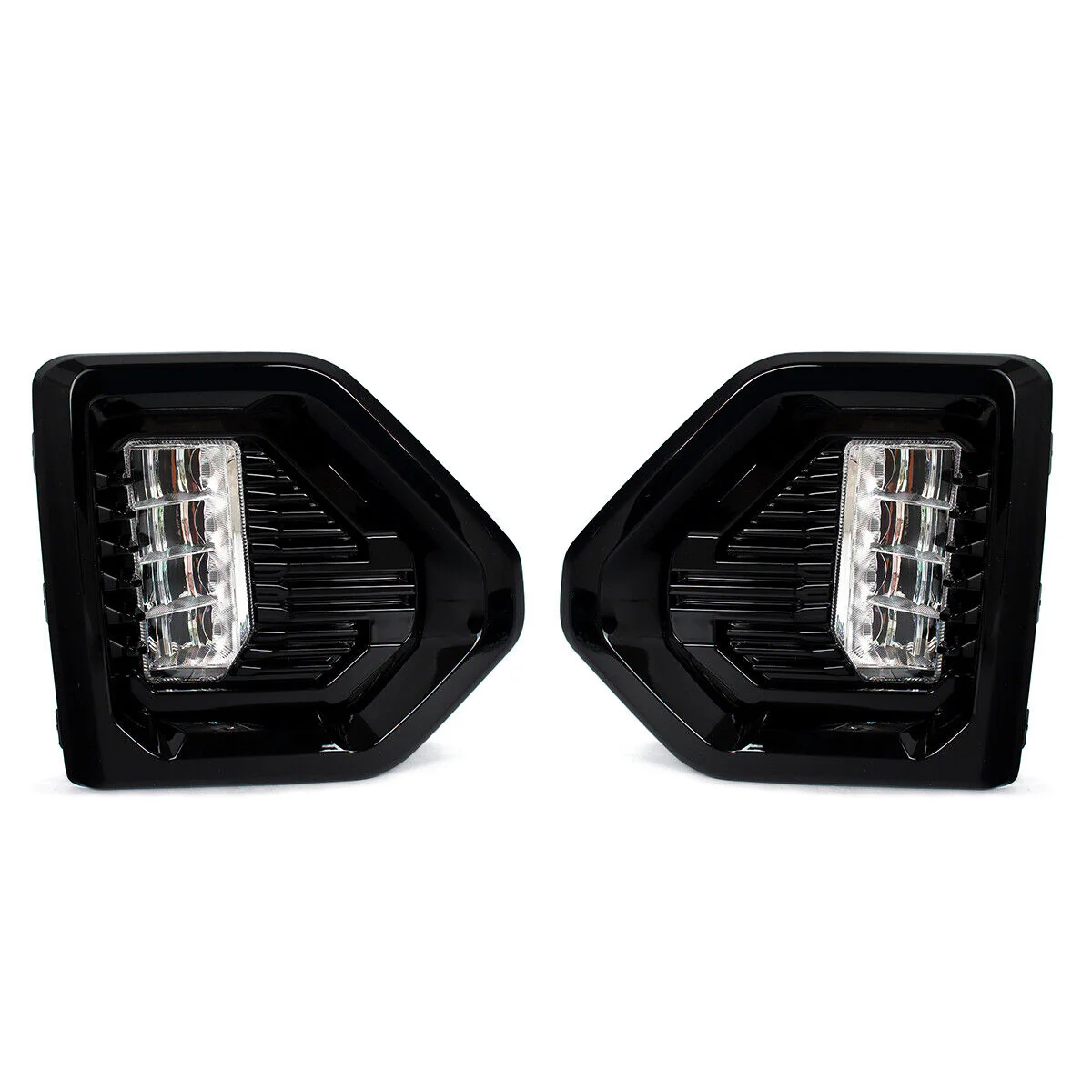 For 2019-2022 GMC Sierra 1500 Denali AT4 Fog Lights Lamp LED W/Black Bezels - Image 3