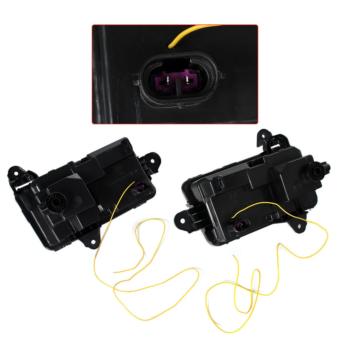 For 2019-2022 GMC Sierra 1500 Denali AT4 Fog Lights Lamp LED W/Black Bezels - Image 7