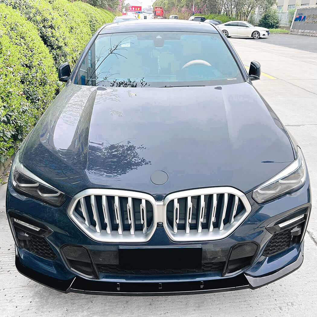 For 2019-2023 BMW G06 X6 Gloss Black Style Front Bumper Lip Splitter Body Kit - Image 5