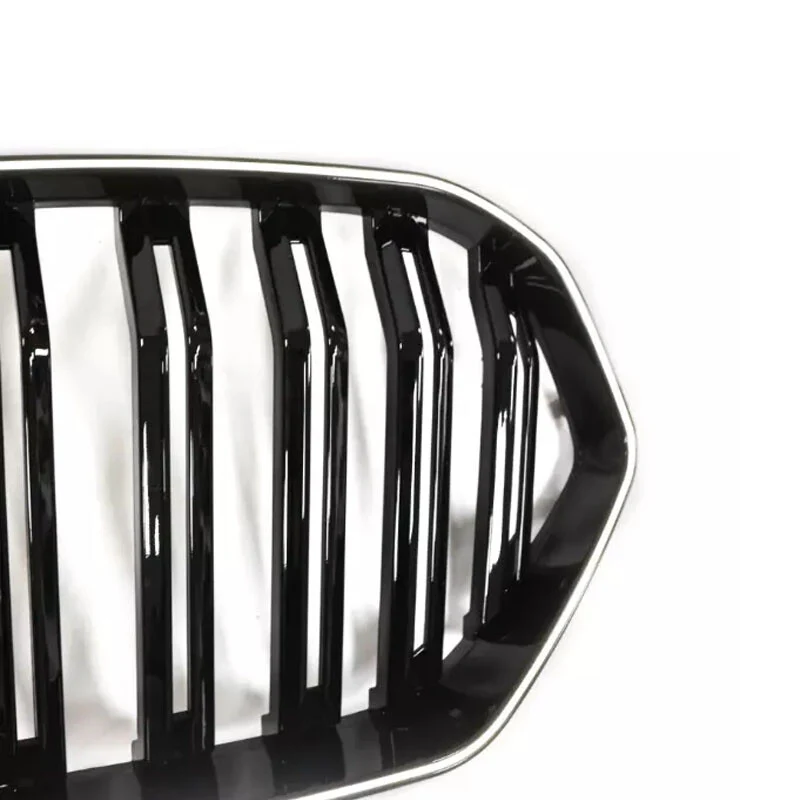 For 2019-2023 BMW X6 G06 Front LED Grille LED Bumper Kidney Grill Gloss Black - Image 9