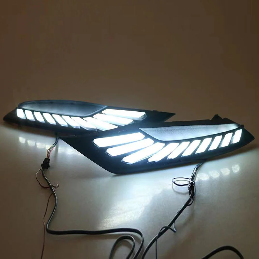 For 2019-2023 Mazda 3 Sedan DRL LED daytime running lights Turn signal lamp Pair - Image 3