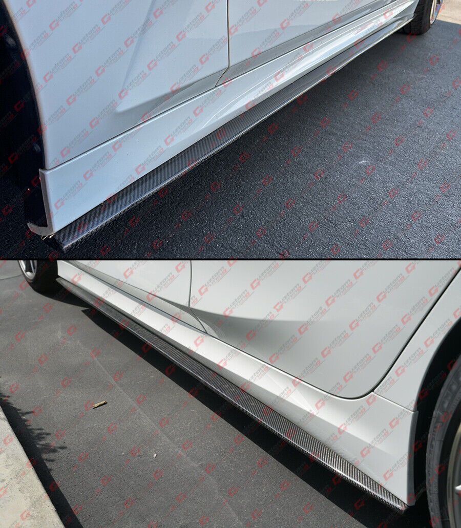 For 2019-2025 BMW G20 330i M340i Real Carbon Fiber Side Skirt Extension - Image 4
