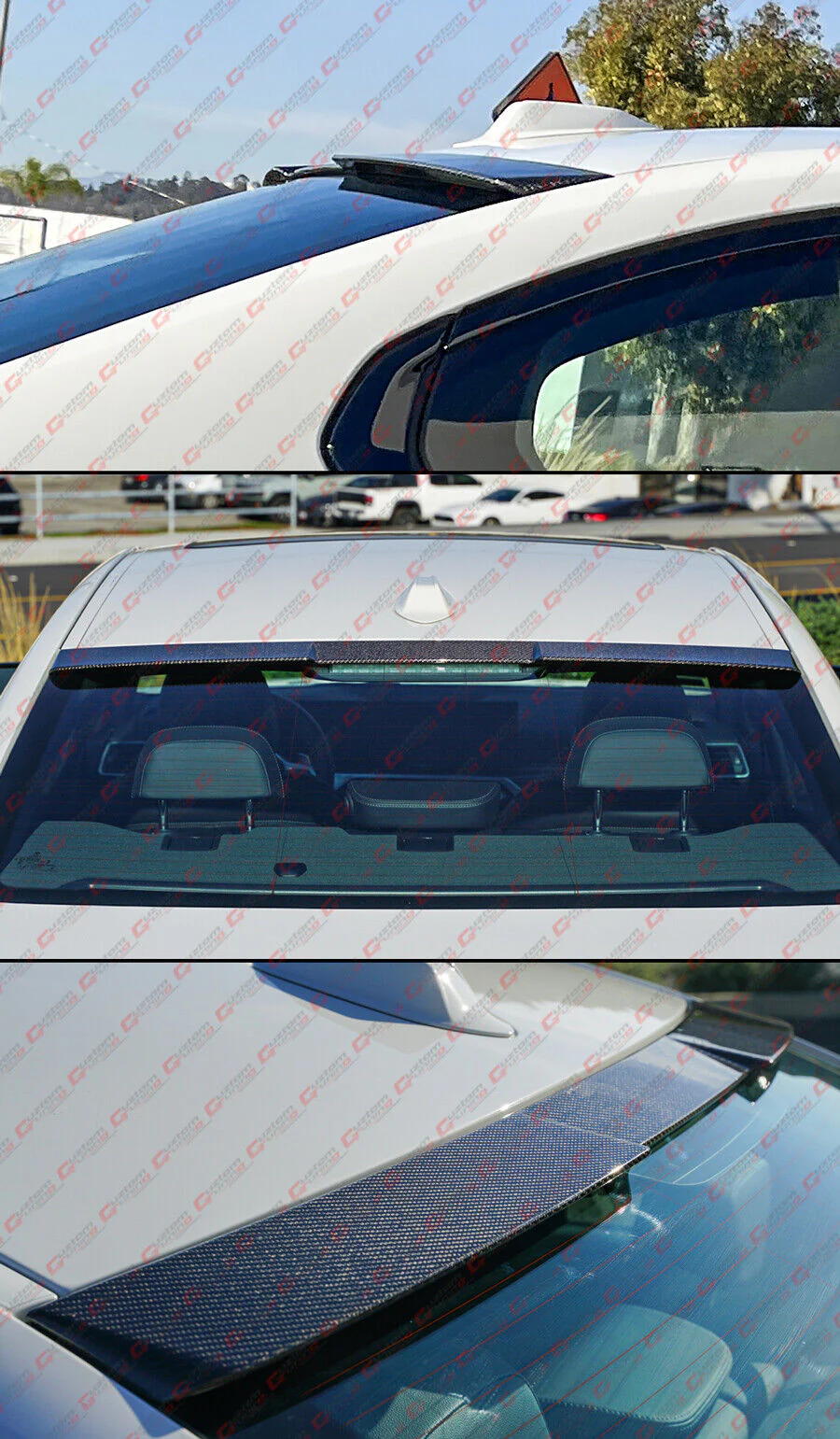 For 2019-2025 BMW G20 320i 330i M340i G80 M3 Carbon Fiber Rear Window Roof Spoiler - Image 2