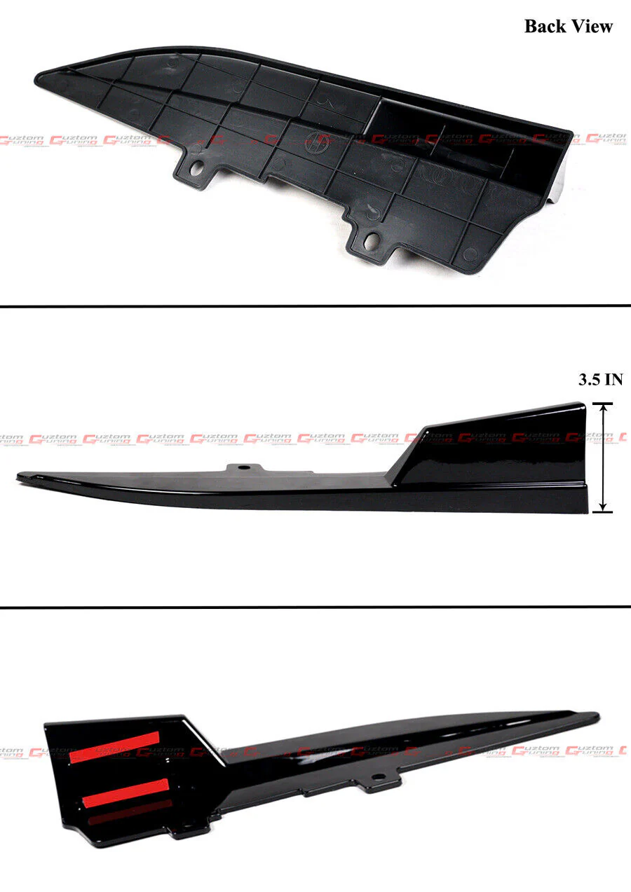 For 2019-2025 BMW G20 330i M340i M Sport Gloss Black Rear Bumper Winglet Extension - Image 2