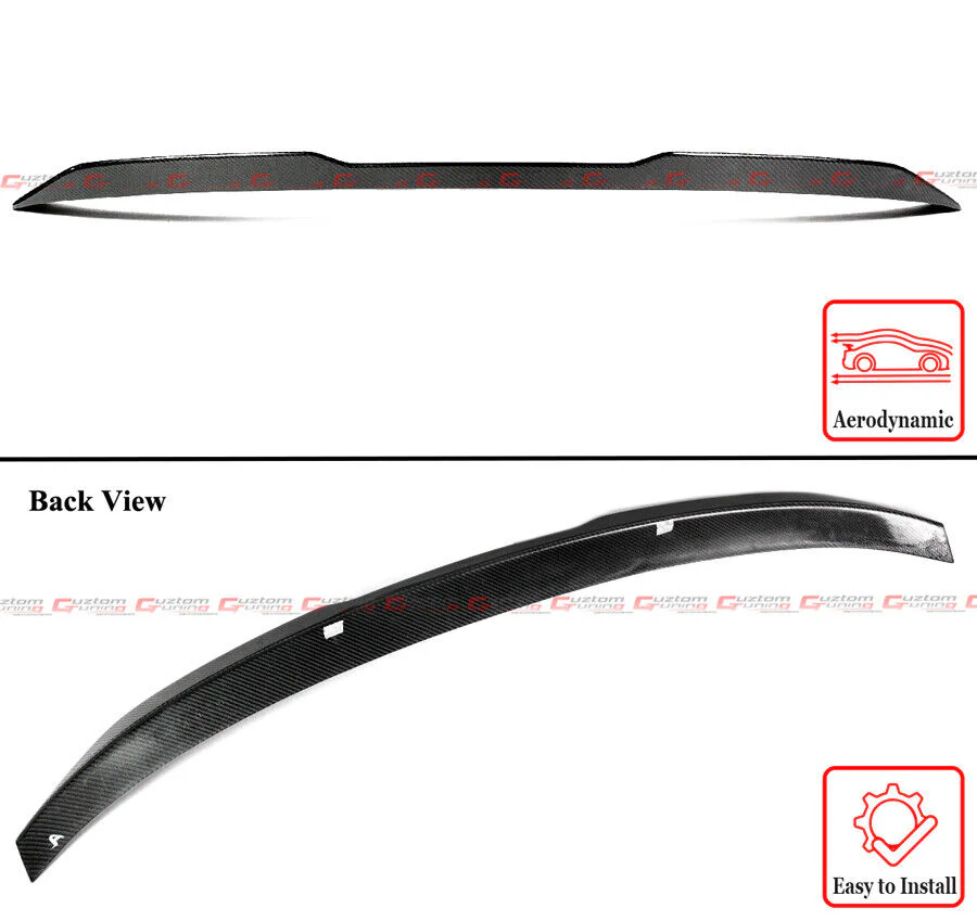 For 2019-2025 BMW G2O 330I M340I M3 G80 Carbon Fiber Rear Trunk Spoiler Wing - Image 2