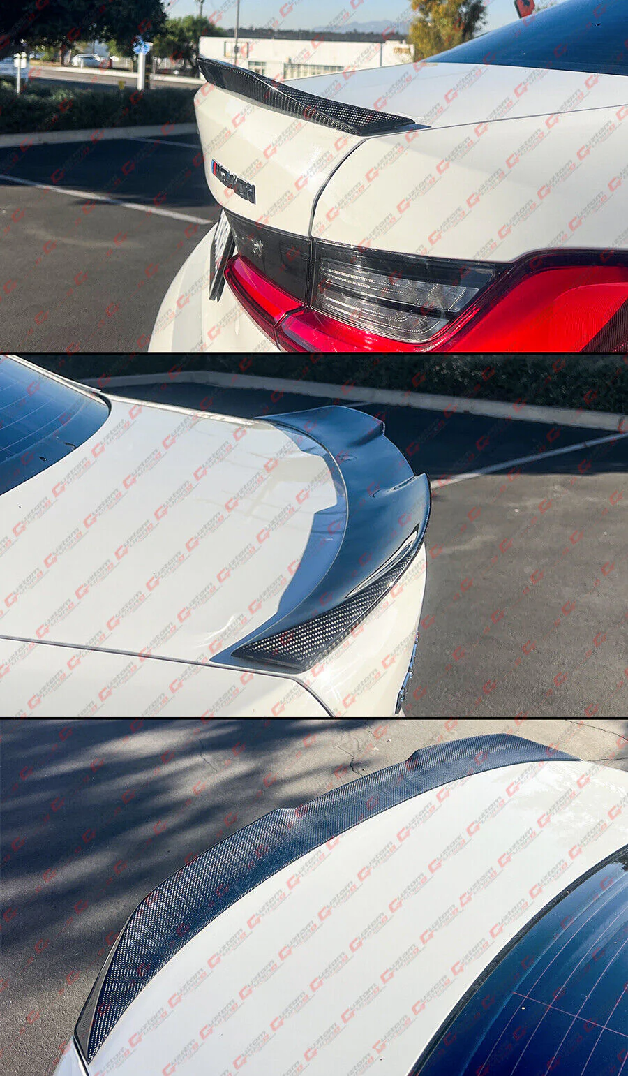For 2019-2025 BMW G2O 330I M340I M3 G80 Carbon Fiber Rear Trunk Spoiler Wing - Image 4
