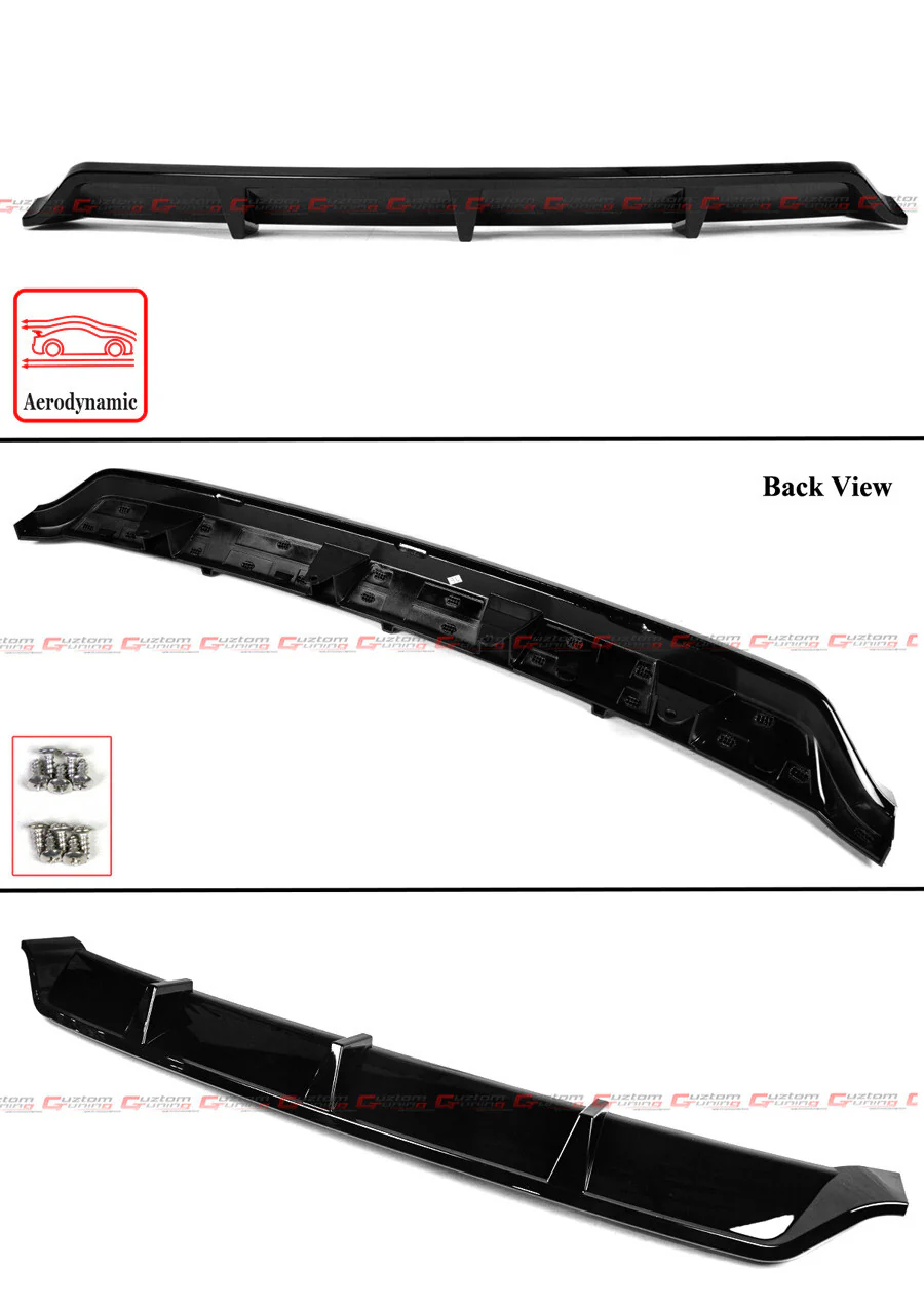For 2019-2025 BMW X7 G07 M50i M60i M Sport Gloss Black Rear Bumper Diffuser W/Corner Extension - Image 3