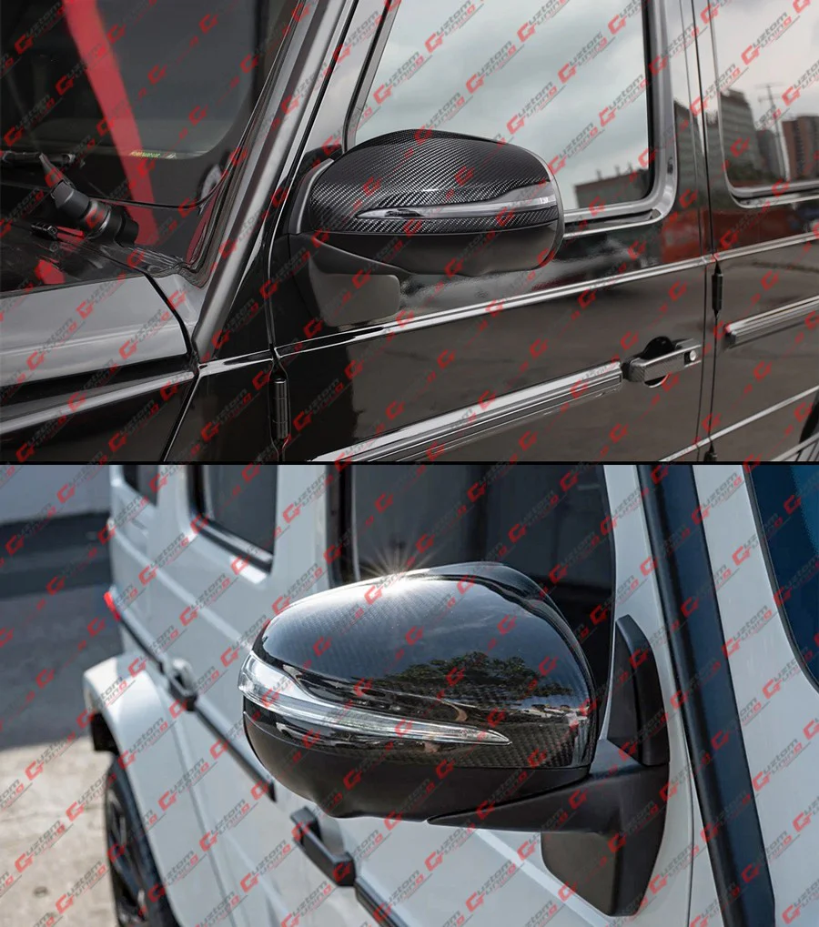 For 2019-2025 W464 G63 G550 / 2020-2025 GLE GLS Full Carbon Fiber Replacement Mirror Cap - Image 4